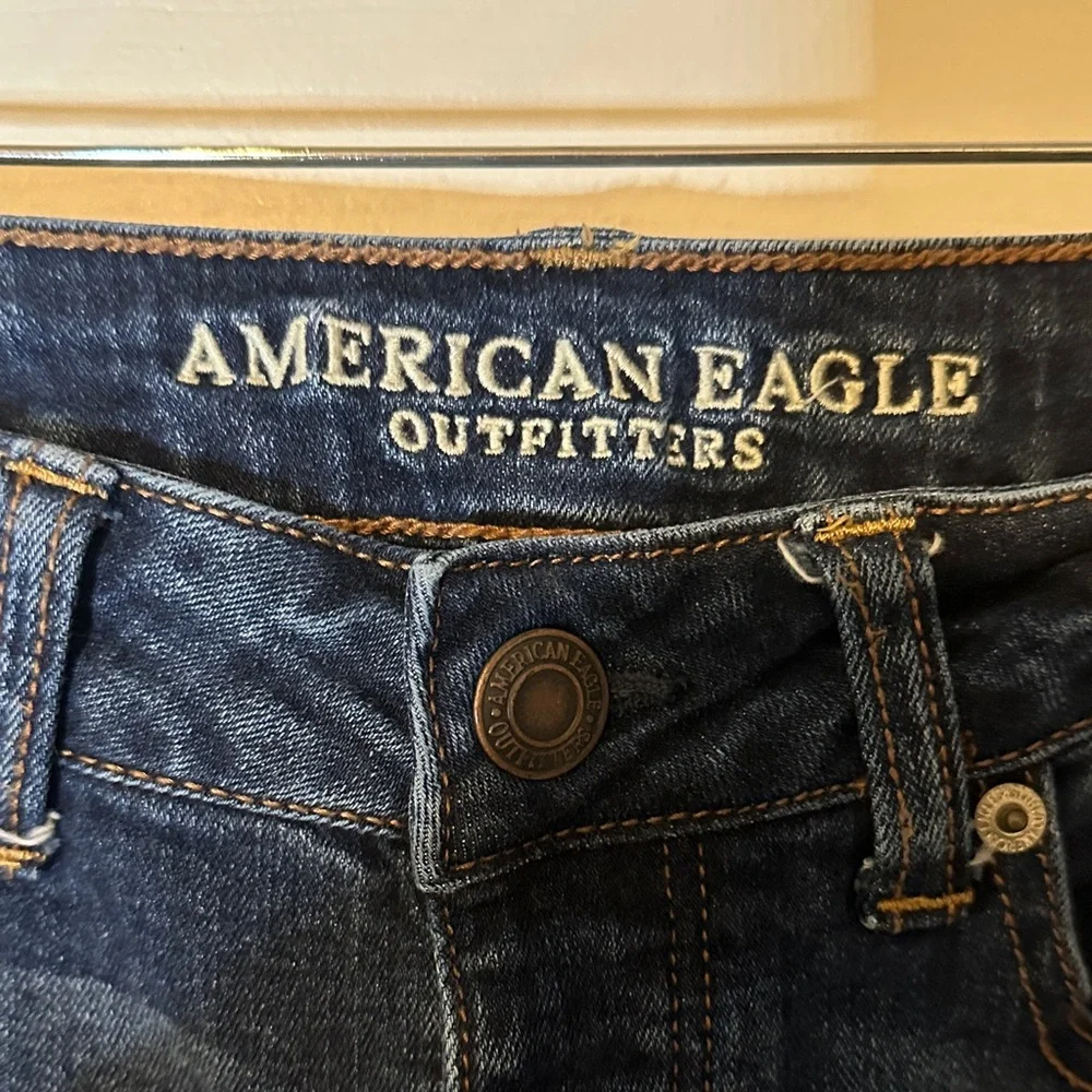 American Eagle Outfitters Women's Dark‎ Blue Slim Jeans